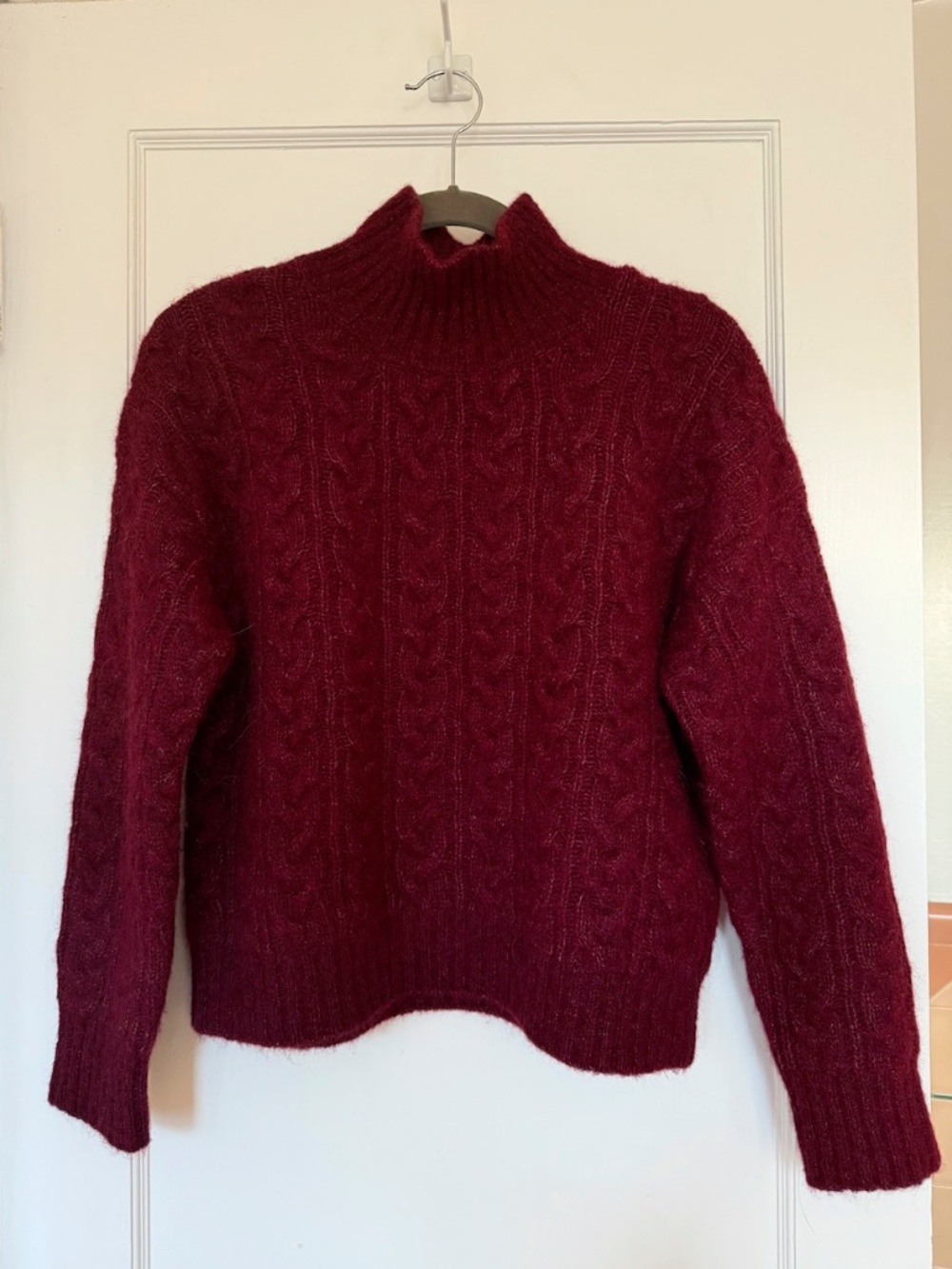 SEZANE HUGO JUMPER Burgundy Size Medium